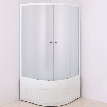 Душевой уголок Niagara NG-005 80х80 с поддоном профиль Хром стекло матовое, артикул 0050822N