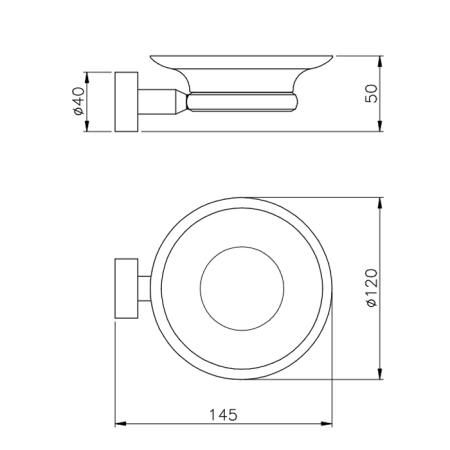 Nicolazzi Accessori bagno Minimale  Мыльница, цвет: хром/белый, артикул 1487MCR