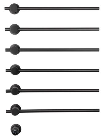 Полотенцесушитель электрический встраиваемый WONZON & WOGHAND BADEN, Темный графит (WW-AL366-GM), артикул WW-AL366-GM