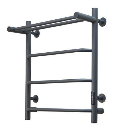 Полотенцесушитель электрический с полочкой (лесенка) Тругор Пэк сп 6 П 60х50 см, графит, артикул Пэк сп 6П/6050графитВГП
