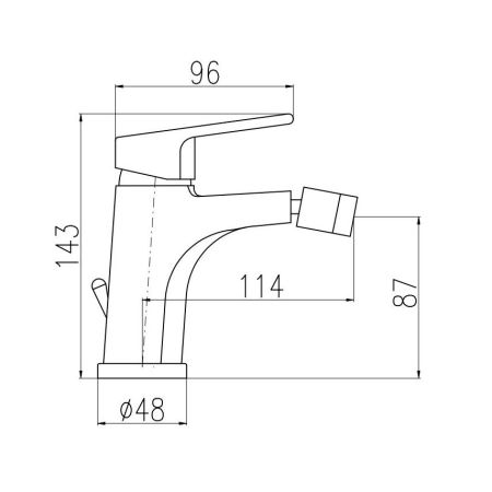 Смеситель для биде Rav Slezak COLORADO CO145.5KZ, золото, артикул CO145.5KZ