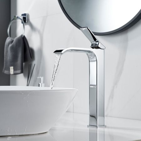 Смеситель для раковины высокий Shevanik S4011, хром, артикул S4011