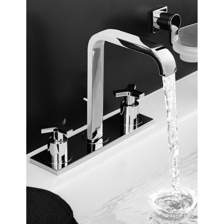 Смеситель для раковины GROHE Allure с донным клапаном на 3 отверстия, хром (20143000)