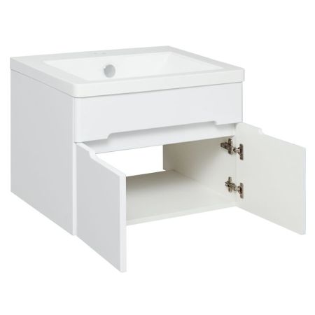 Тумба под раковину Runo Парма 60 4620750029081 подвесная Белая