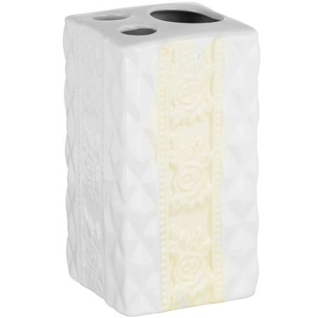 Держатель для зубных щеток Fora Diamond FOR-DM044 Белый, артикул FOR-DM044