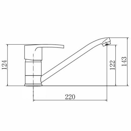 Смеситель для кухни FASHUN A4265, хром
