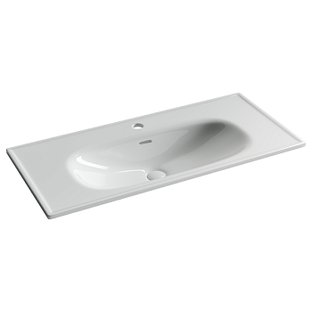 Раковина накладная Ceramicanova Сабо (Sabo) с отверстием под смеситель 1000x460x130 белый