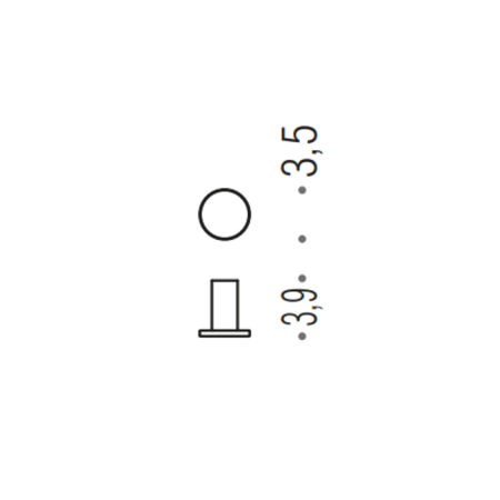 Colombo Mini Крючок, цвет: хром, артикул CD107.CR