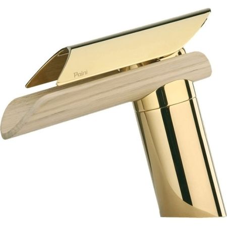 Смеситель для раковины Paini Morgana 73OP205LH Золото Светлый дуб, артикул 73OP205LH