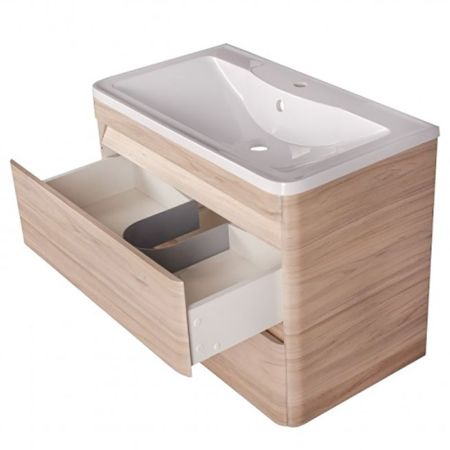 Тумба подвесная "Атлантика 60", Люкс ясень перламутр, PLUS