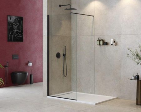 Душевая перегородка CEZARES LIBERTA-L-1 Кронштейн 120 см, артикул LIBERTA-L-1-120-120-BR-Cr