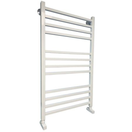 Водяной полотенцесушитель Ника Modern ЛМ 5 100x50 Белый 12 перекладин, артикул ЛМ 5 100/50 белый с вентилями