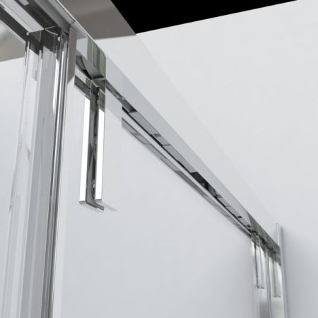 Душевая дверь Vincea Lugano VDS-1L130CL-1 130x195 профиль Хром стекло прозрачное, артикул VDS-1L130CL-1