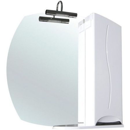 Зеркало со шкафом Bellezza Глория 75 с подсветкой R Белое, артикул 4619512001014