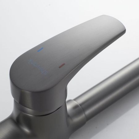 Смеситель для кухни Shevanik S5053T, оружейная сталь, артикул S5053T