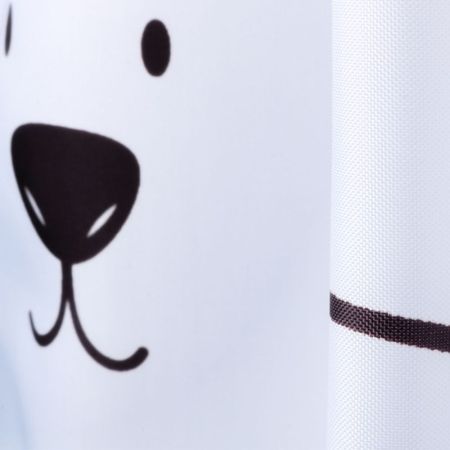 Штора для ванной комнаты FIXSEN DESIGN FX-2501, белый/черный, артикул FX-2501