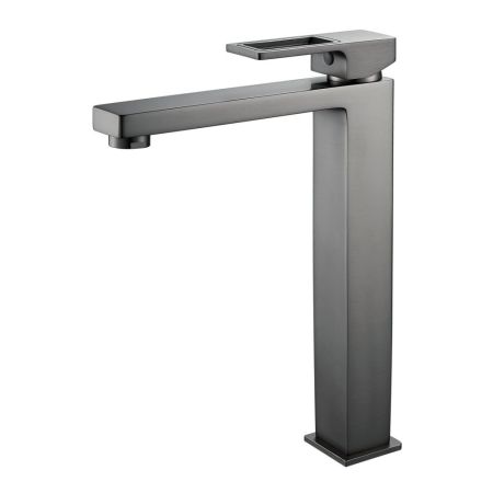 Смеситель для раковины высокий  Raffine F1196T, оружейная сталь, артикул F1196T