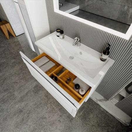 Комплект мебели для ванной Бриклаер БЕРЛИН 100BB, белый, артикул БЕРЛИН 100BB