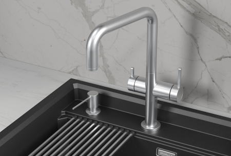 Смеситель для кухни GRANULA (8275, НЕРЖ), артикул 8275, НЕРЖ