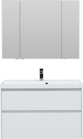 Мебель для ванной Aquanet Гласс 100 белый, артикул 00240468