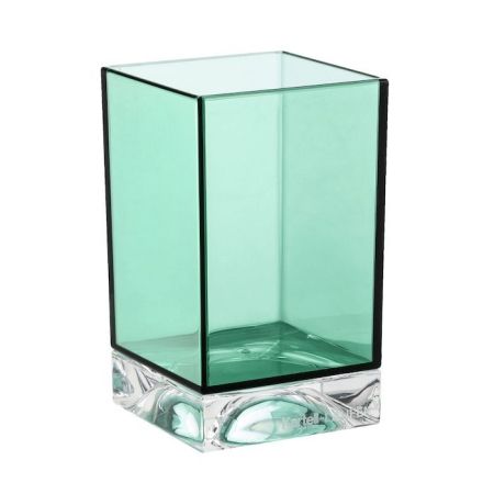 Стакан, Laufen, Kartell by, одинарный, ширина, мм-70, глубина, мм-70, высота, мм-120, тип установки-настольный (свободностоящий), материал стакана-пластик, цвет-изумрудный зеленый, артикул 3.8233.0.092.000.1