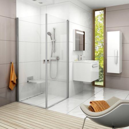 Душевой уголок RAVAK CHROME (90*) CRV1 1QV70C01Z1 (распашная, хром), шт