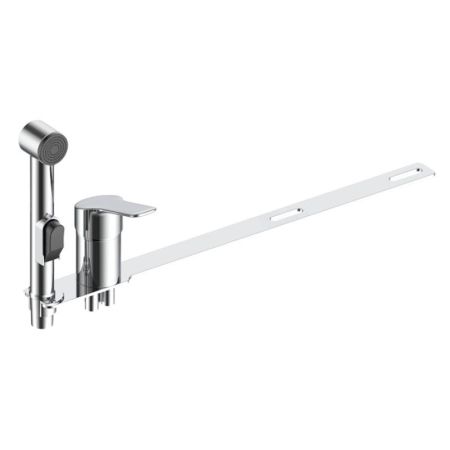 Гигиенический душ со смесителем на борт унитаза VODA WA10, хром, артикул WA10