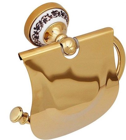 Держатель туалетной бумаги Fixsen Bogema Gold FX-78510G Золото Белый, артикул FX-78510G