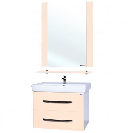 Зеркало Bellezza Рокко 60 4613709030078 с полкой Бежевое