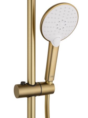 Душевая система WONZON & WOGHAND CLICK, Брашированное золото (WW-N3S962-BG), артикул WW-N3S962-BG