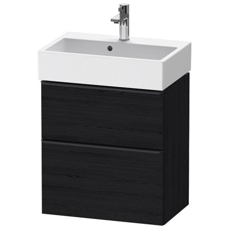 Duravit D-Neo Тумбочка подвесная компакт 584x372хh625 мм, 1 ящик, цвет: Black Oak, артикул DE432901616