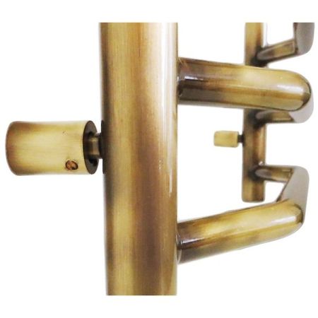 Электрический полотенцесушитель Domoterm Лаура П10 500*800 АБР E L Античная бронза, артикул ЛаураП10500*800АБРEL