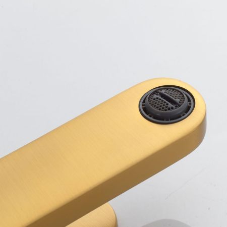 Смеситель для раковины Shevanik S4501G, золотой сатин, артикул S4501G