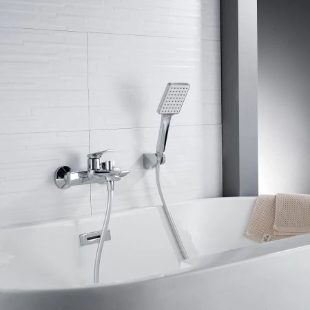 Смеситель для ванны Knotlor KN-71, хром, артикул KN-71