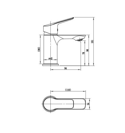 Смеситель для умывальника RUSH SAMUI (SA0930-11), артикул SA0930-11