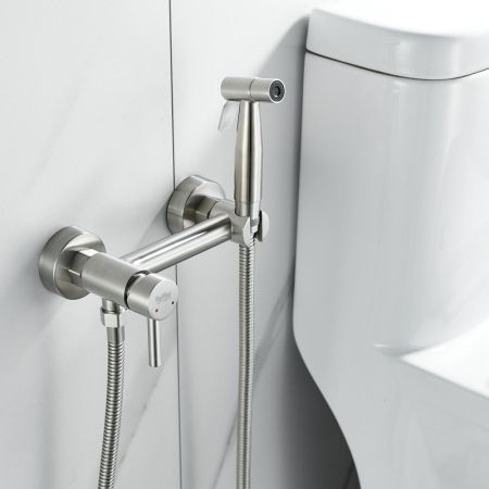 Гигиенический душ со смесителем Raffine F207L, сатин