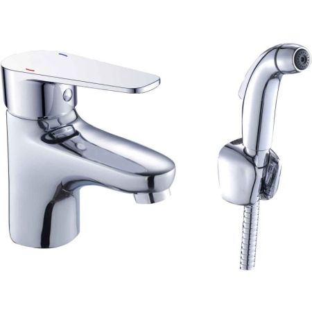 Смеситель для раковины Orange Otto M22-022cr с гигиеническим душем Хром, артикул M22-022cr