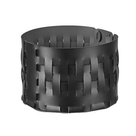 ADJ Корзина Bottega, D20xH12 см., цвет: черный/серый, артикул 1512.01/03