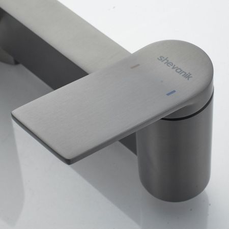 Смеситель для ванны Shevanik S4102T, оружейная сталь, артикул S4102T
