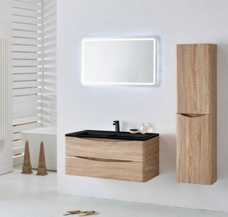 Тумба под раковину Vincea Roberta VMC-1R100WO подвесная W.Oak, артикул VMC-1R100WO