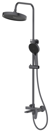 Душевая система BELZ оружейная сталь (B24786-3), артикул B24786-3
