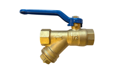 Кран шаровой с фильтром RM-L 1/2 муфтовый Ду15 Ру30 (11Б27п1), артикул RML-12FFLF