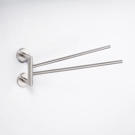 Полотенцедержатель NEO  двойной поворотный 55x165x440мм, матовый хром, артикул 104204105