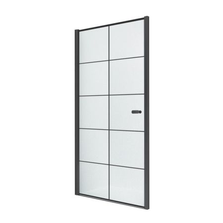 Дверь в нишу NEW TRENDY NEW SOLEO BLACK одинарная 70x195 D-0275A (черный), артикул D-0275A