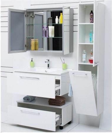 Шкаф-пенал De Aqua Тока 1S БК 30 R белый