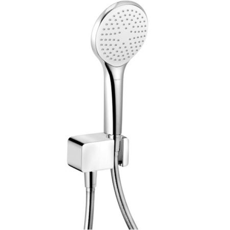 Душевой набор, Kludi, Freshline, 1S, размер душевого диска, мм-120, форма лейки-круглая, количество режимов-1, тип струи-дождь, держатель для душа-есть, шланг-есть SUPARAFLEX с коническими гайками, длина шланга, мм-1250, шланговое подключение-есть, цвет-х, артикул 6787005-00