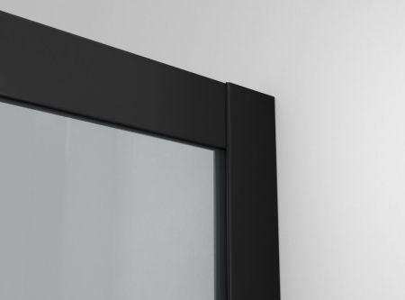 Душевой уголок Ambassador Queen Black 11011202-ST8, полукруглый, линейный трап, 100х100, артикул 11011202-ST8