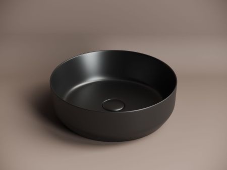 Раковина накладная круглая Element 390x390x120мм, черный матовый Раковина накладная круглая Element 390x390x120мм, черный матовый