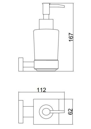 Дозатор жидкого мыла BELZ B90327, черный, артикул B90327