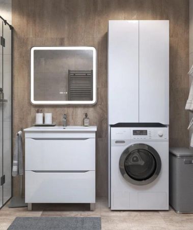 Шкаф под стиральную машину VIGO Grani белый, 64 см